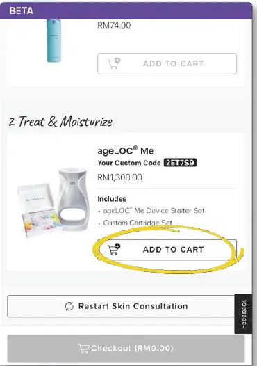 ageLOC VERA App FIG 8