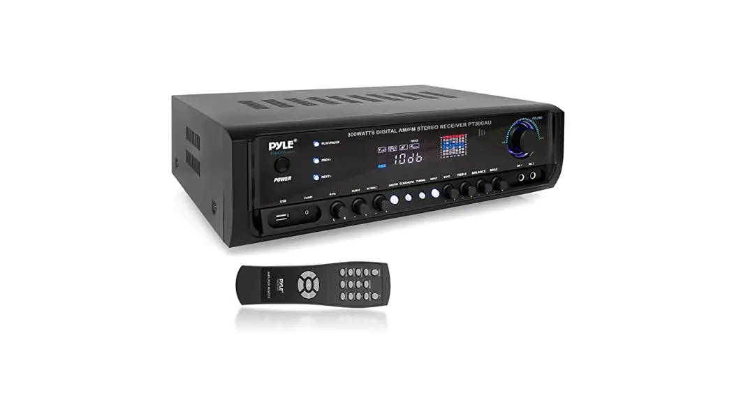 Pyle Pt390au 300 Watt Digital Home Theater Stereo Receiver User Manual