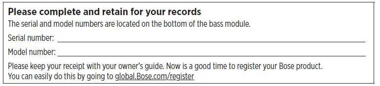 BOSE Bass Module 500 Subwoofer fig-1.1
