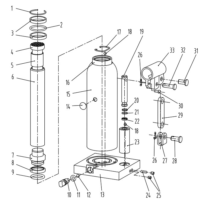 HARBOR FREIGHT 56736 Heavy Duty Bottle Jack- Diagrams 2
