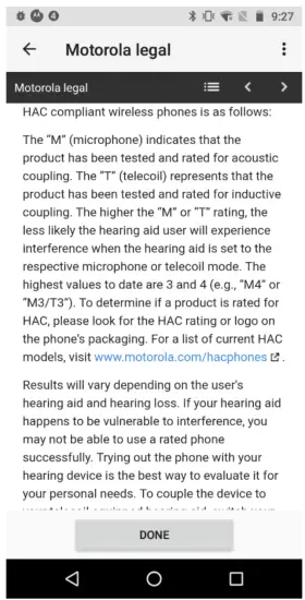 MOTOROLA MOBILITY T56ZF3 Mobile Cellular - app5