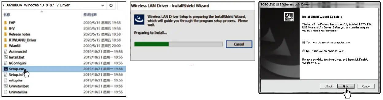 TOTOLINK X6100UA Dual Band Wireless USB Card Fig05