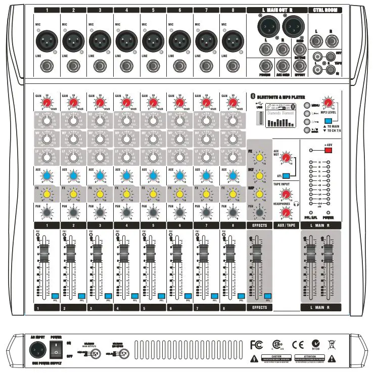 DECIBEL CT-160S 16 Channel Plain Mixer-1