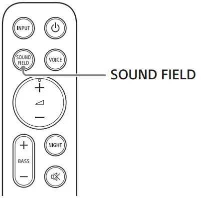 SONY HT SC40 Sound Bar - SOUND FIELD