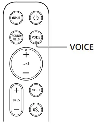 SONY HT SC40 Sound Bar - VOICE