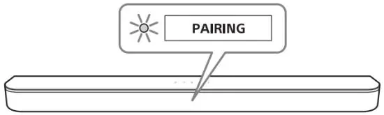 SONY HT SC40 Sound Bar - pairing mode