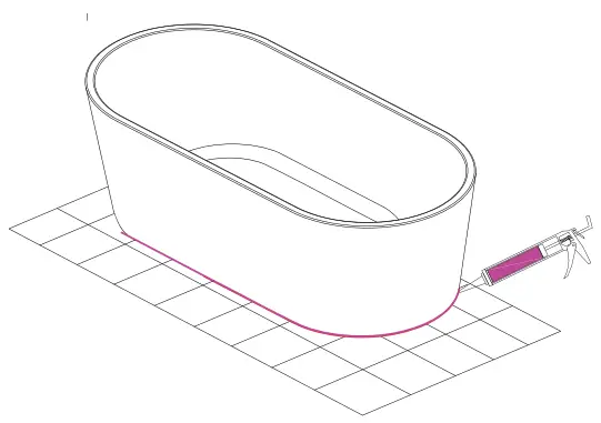 EPOWP THDJ6057LJ Freestanding Bathtub - fig