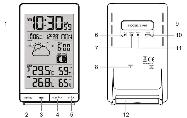diditech Temperature Humidity Weather Station - MAIN UNIT