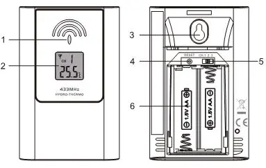 diditech Temperature Humidity Weather Station - WIRELESS THERMO-HYGRO SENSOR