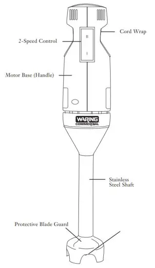 WARING COMMERCIAL WSB33X Quik Stik Immersion Blender - THE PARTS