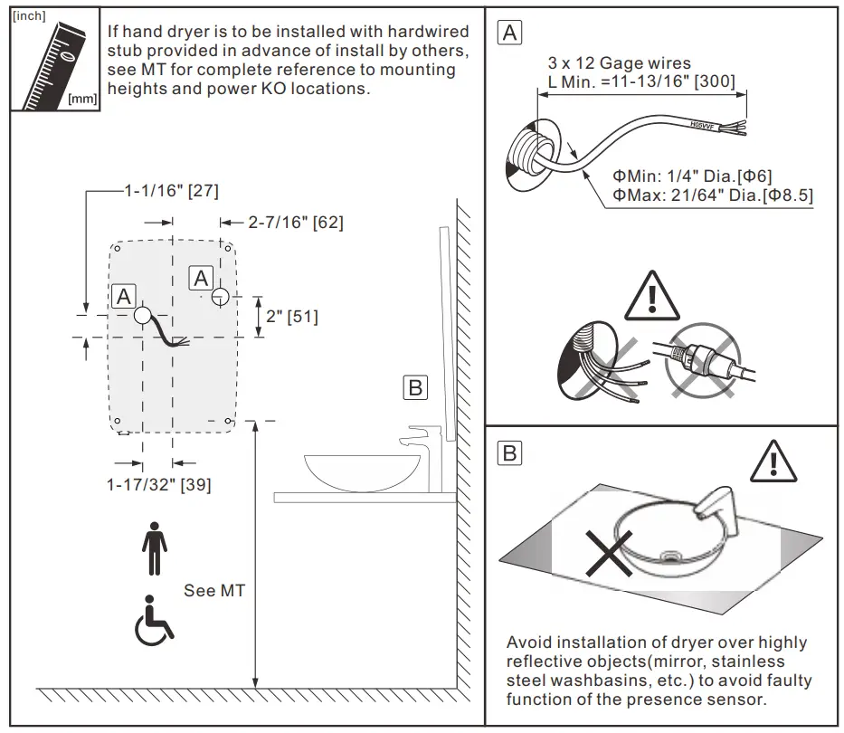 ASI 0192 1 93 4 Inch  102  Turbo Swift ADA Compliant Hand Dryer - fig2