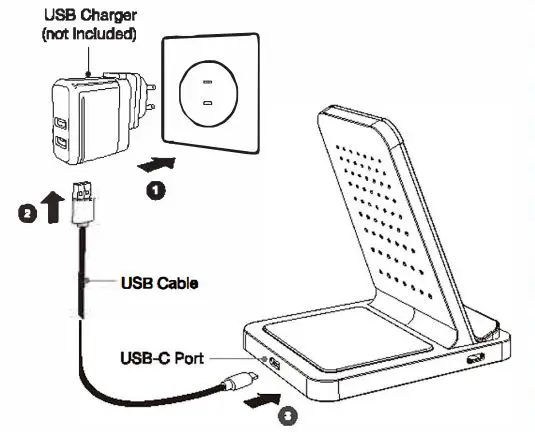 Rosewill RBWC-20030 Wireless Charger Stand 2