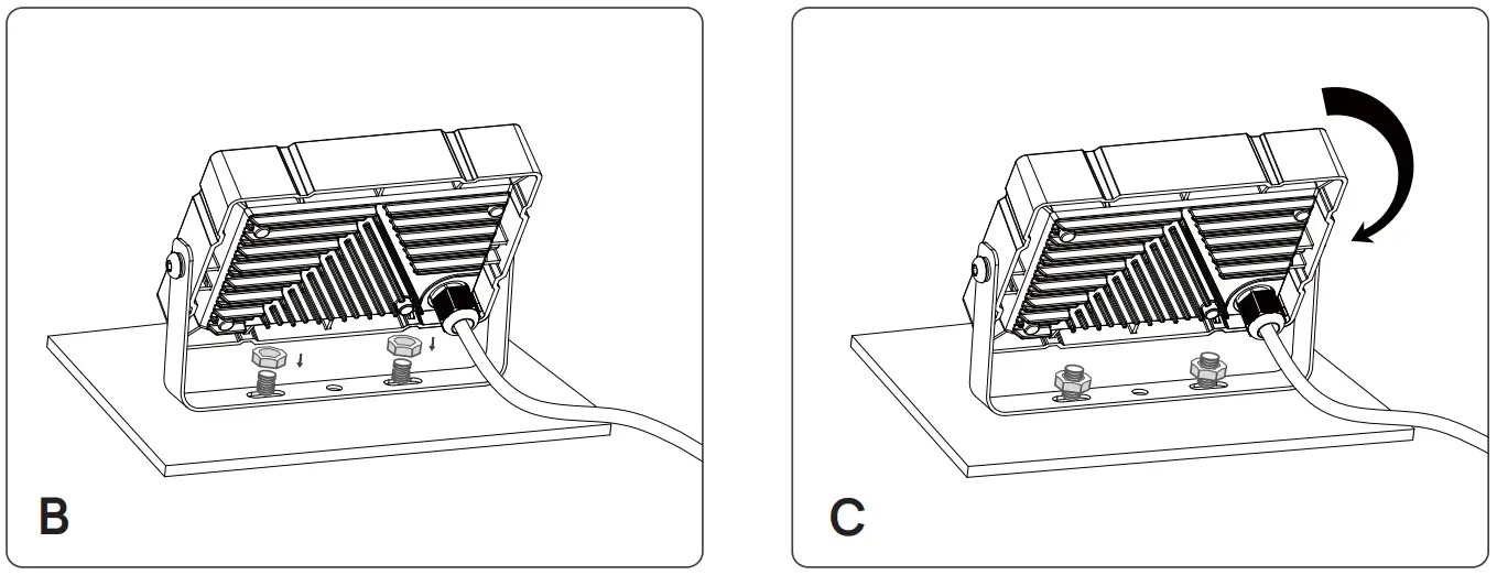 Ustellar UT88873 Smart LED Flood Light - Step B C