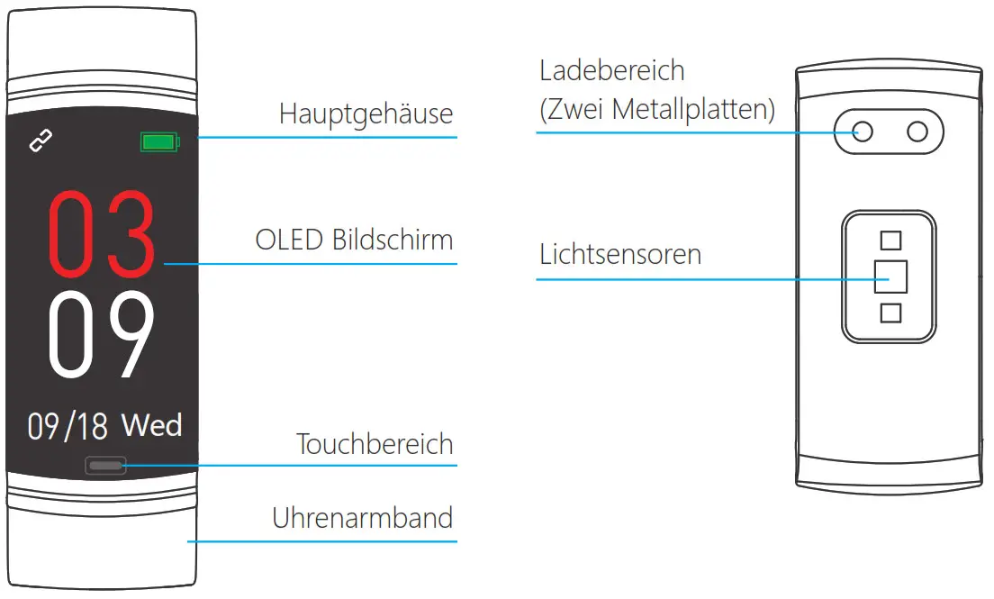 AKASO H Band 2 Fitness Tracker - PRODUKTANWEISUNG