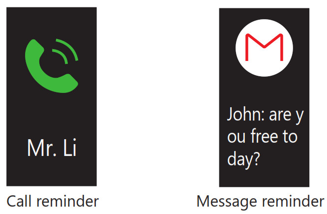 AKASO H Band 2 Fitness Tracker - When you have a Phone call or other information