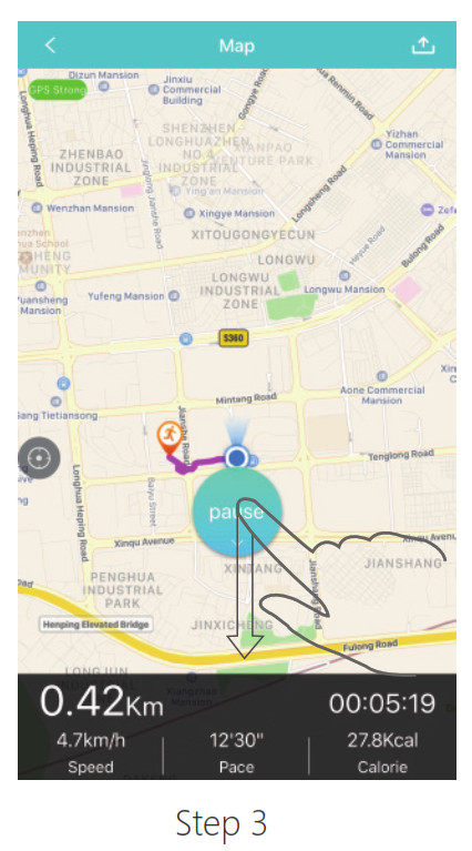 AKASO H Band 2 Fitness Tracker -enter into running mode.-1