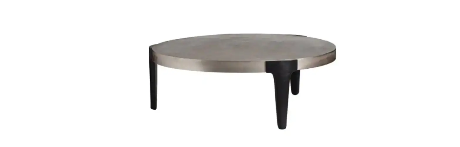 Madeleine Home Mh-tb-21019 Silver Antique Round Metal Coffee Table User Guide