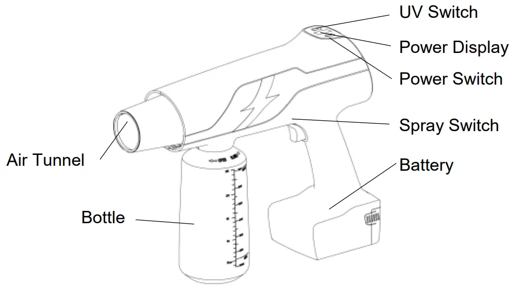 JereH JES-HS60 Handheld Electrostatic Sprayer - fig1
