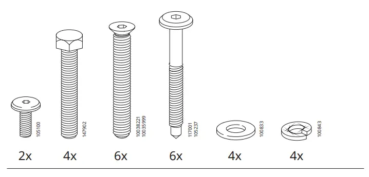 IKEA TOMMARYD Underframe Anthracite 127x67x102cm 2