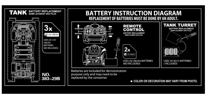 TOYSHINE 383-29B Sound and Light Tank Toy-1