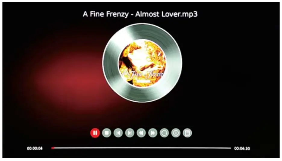 Shenzhen Qiyue Optronics D70S218 U A I 70 Inch Smart LED TV - Music Menu