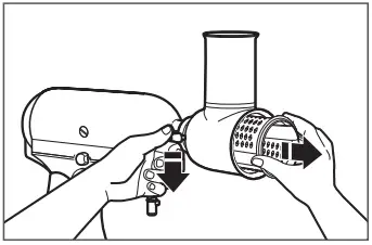 KitchenAid Slice and Shred Mixer Push down