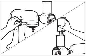 KitchenAid Slice and Shred Mixer Turn the Stand