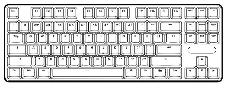 PCMK PK80 TKL Mechanical Keyboard - Keyboard 3