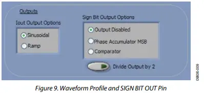 WAVEFORM OPTIONS 
