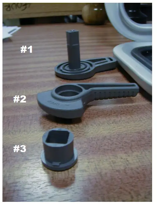 Lewmar Handle for the Ocean Hatch - fig