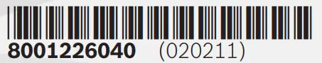 BOSCH MS6 ErgoMixx Hand Vacuum Blender - bar code