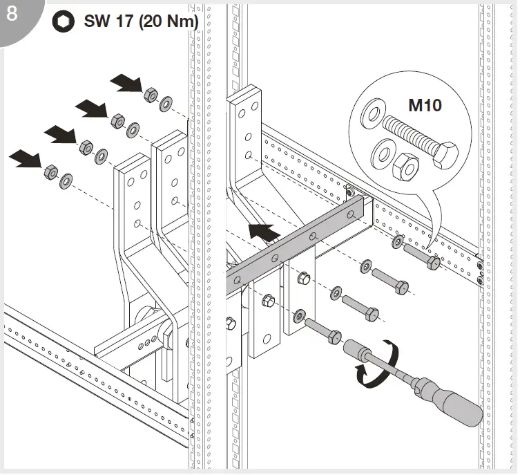 hager UZ12LA1 Support Rail 17