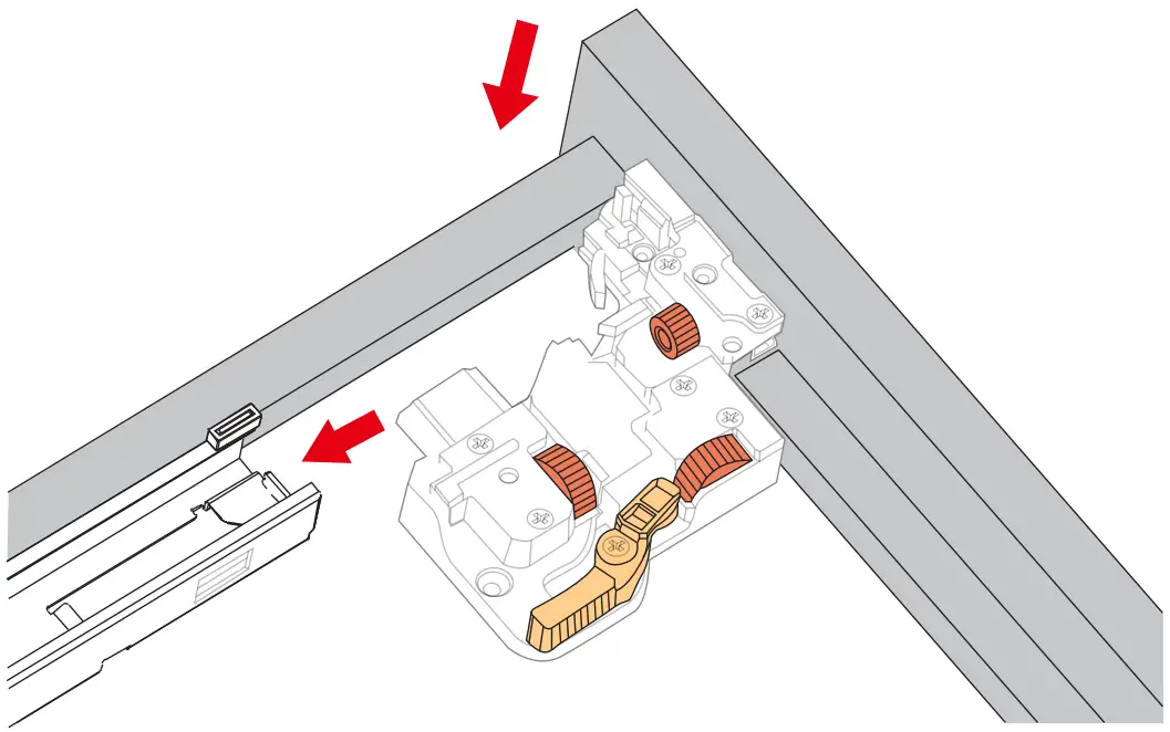 WYNDHAM COLLECTION WC 1111 60 SGL D x 35 in H Single Bath Vanity in Dark Gray - HOW TO ADJUST DRAWER SLIDES