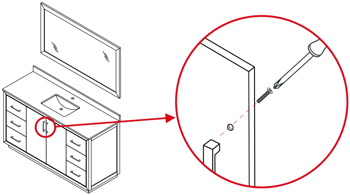 WYNDHAM COLLECTION WC 1111 60 SGL D x 35 in H Single Bath Vanity in Dark Gray - INSTALLATION INSTRUCTIONS 4