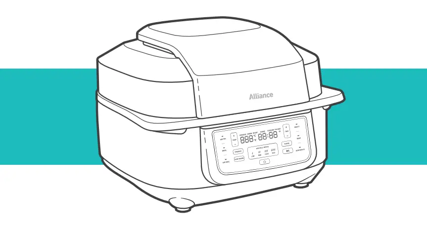 alliance AHA-AF55003D 6L Indoor Grill Air Fryer fig 2
