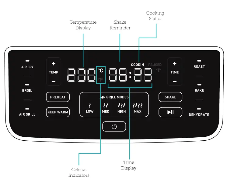 alliance AHA-AF55003D 6L Indoor Grill Air Fryer fig 5