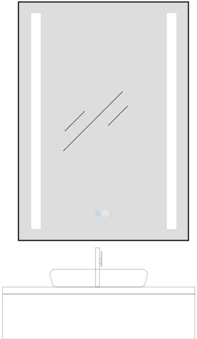 HOMEDEPOT SXBRE3010 Rectangle Silver Aluminum Surface Mount Medicine Cabinet with Mirror-fig1