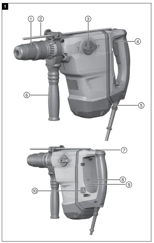 HILTI-TE-60-AVR,-TE-60-ATC-AVR-Rotary-Hammer-FIG1