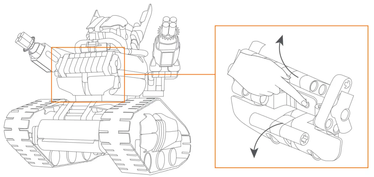 MI JMJQR03IQI Robot Builder Rover - Turning on