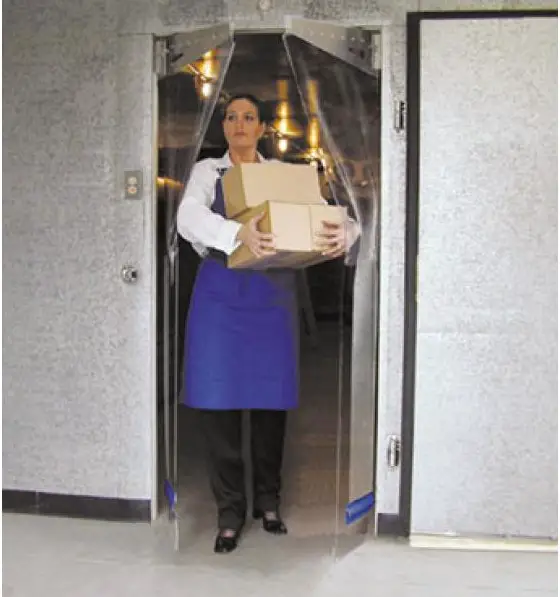 Curtron PP-C-080-3084 Polar-Pro Flexible Swinging Door for Walk-In Coolers & Freezers, 30" wide x 84" high