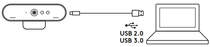 logitech Brio Ultra Hd Business Webcam - CONNECTING THE WEBCAM