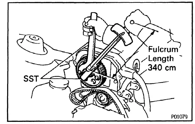 AUSTRAL 5S-FE Engine Timing Belt for Toyota FIG (6)