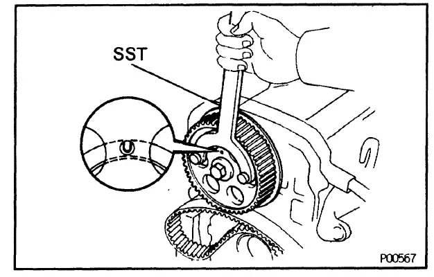 AUSTRAL 5S-FE Engine Timing Belt for Toyota FIG (8)