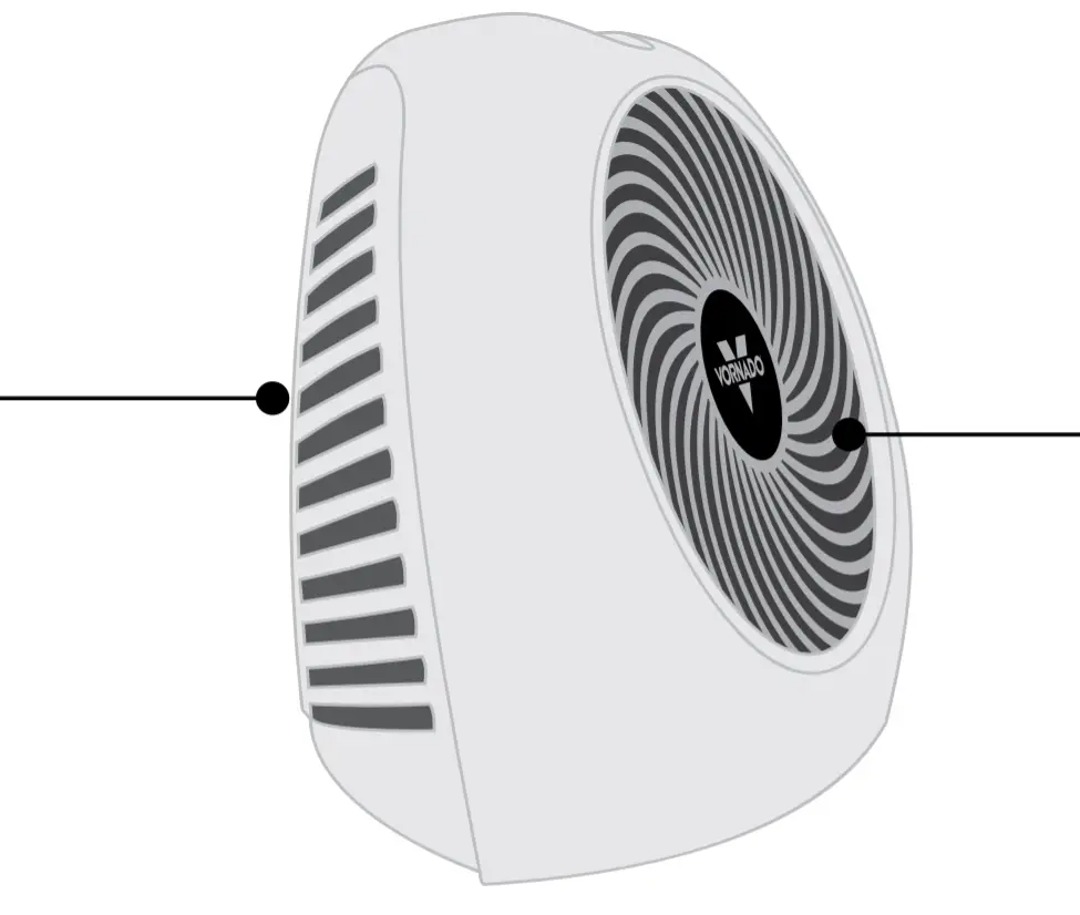 VORNADO VH2 Whole Room Heater - CONTROLS2