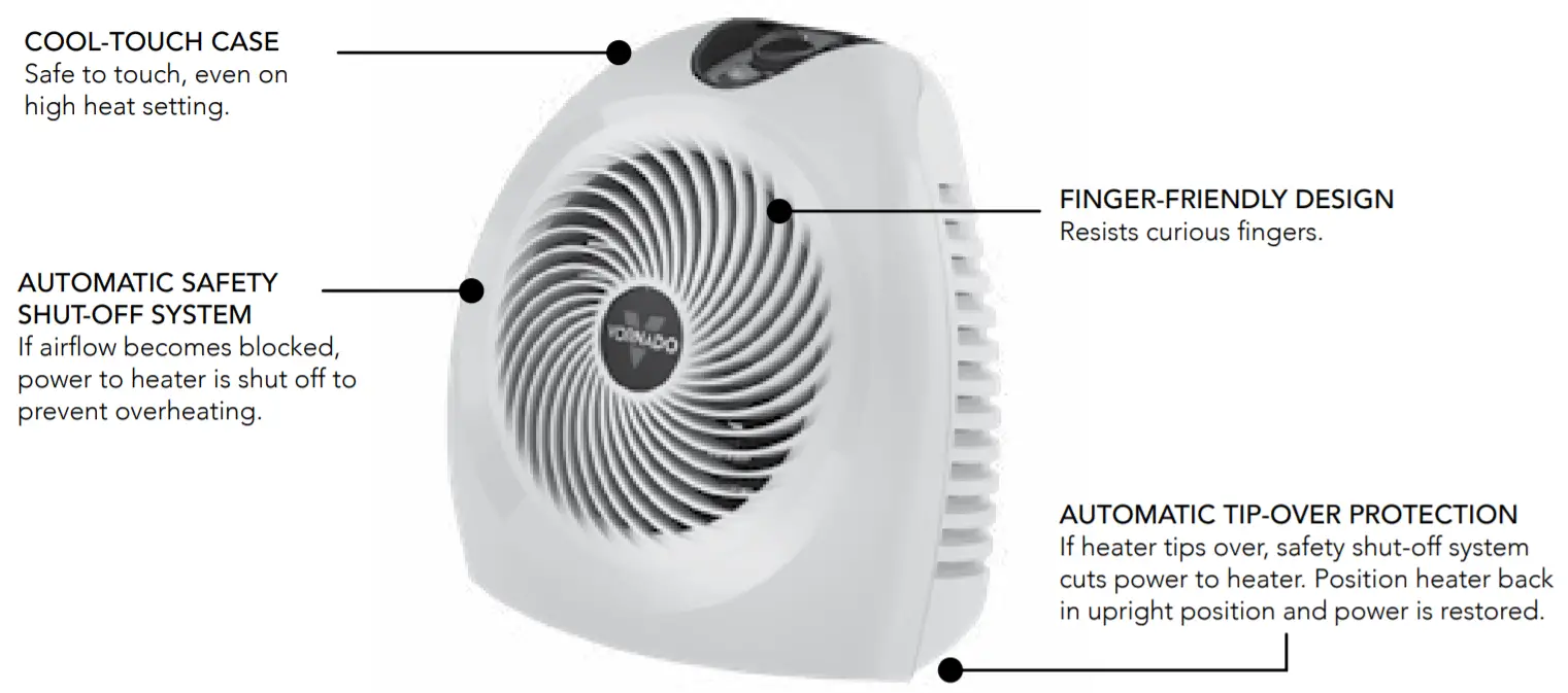 VORNADO VH2 Whole Room Heater - overview