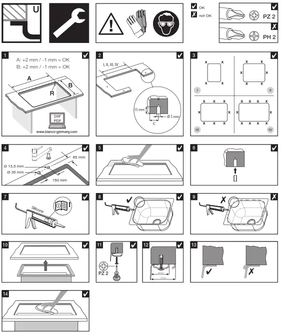 BLANCO Claron 340-180 Stainless Steel Satin Polish - 3