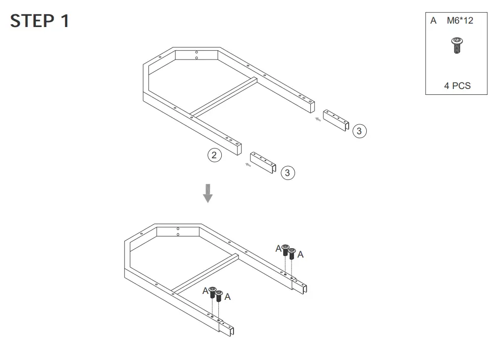 Tribesigns HOGA XK00118 A Executive Computer Desk with Mobile File Cabinet - fig 4