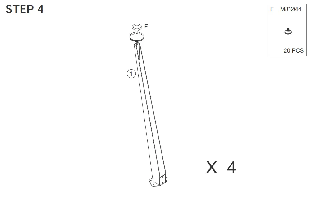 Tribesigns HOGA XK00118 A Executive Computer Desk with Mobile File Cabinet - fig 7