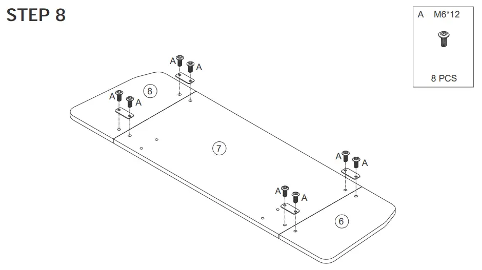 Tribesigns HOGA XK00118 A Executive Computer Desk with Mobile File Cabinet - fig11