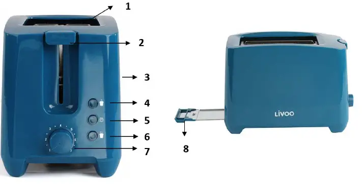 Livoo DOD162 Grille Pain-1